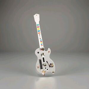 Nintendo Wii Wireless Guitar Hero Shredmaster Dreamgear White Video Game Guitar
